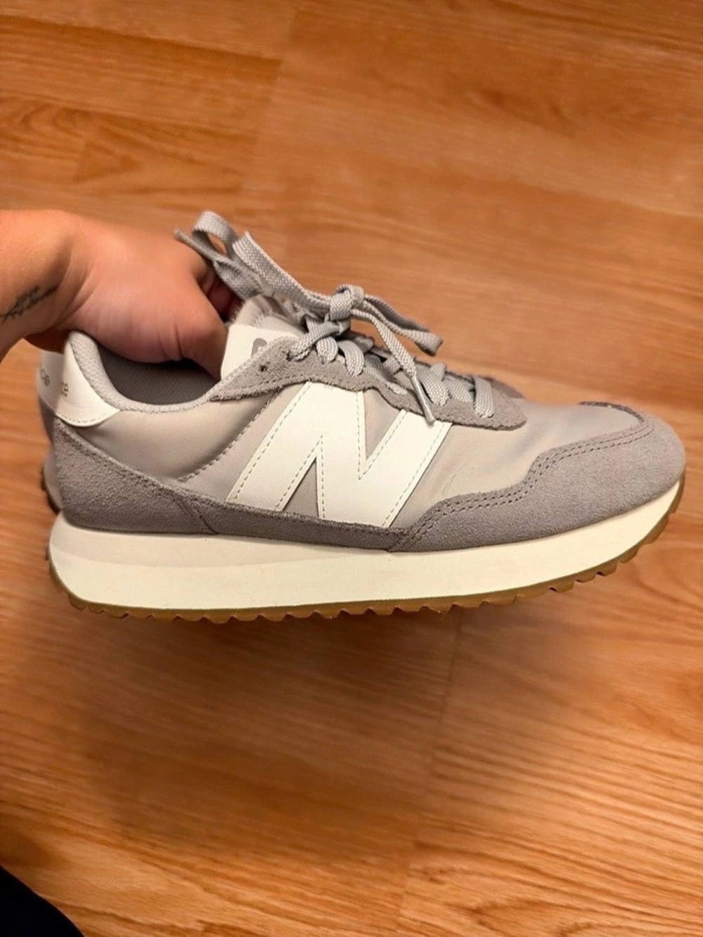 New Balance 237 White Grey Matter Sneakers
